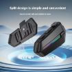 C5S IPX6 Waterproof Motorcycle Helmet Bluetooth Headset with Soft Mic - 4