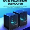 T-WOLF S3 USB/3.5mm Desktop Speakers Dual Diaphragm Subwoofer (Black) - 4