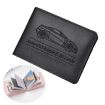 Women's Leather Driver License & Credit Card Holder, 8 Slots, Black - 1