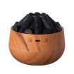 Simulated Charcoal Fire Night Light Humidifier USB Large Mist (Wood Grain) - 3