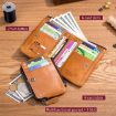 BULL CAPTAIN 050 RFID Anti-theft Wallet with Coin Purse (Coffee) - 7