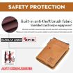 BULL CAPTAIN 050 RFID Anti-theft Wallet with Coin Purse - Yellow Brown - 5