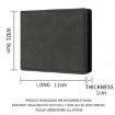 DEABOLAR Men's Brown Leather Short Wallet with Zipper and Card Slots - 4