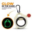 Portable Night Light Tie Organizer - White with 10 Black Ties Storage - 3