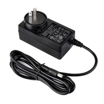 Waveshare 9V/5A DC Jack Power Supply Adapter, 1.2m Cable, US Plug - 1