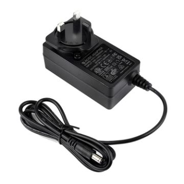Waveshare 9V/5A DC Jack Power Supply Adapter, 1.2m Cable, UK Plug - 1
