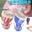 Smart Noise Reduction CIC Hearing Aid - Right Ear Red, Adjustable Sound Amplifier - 2