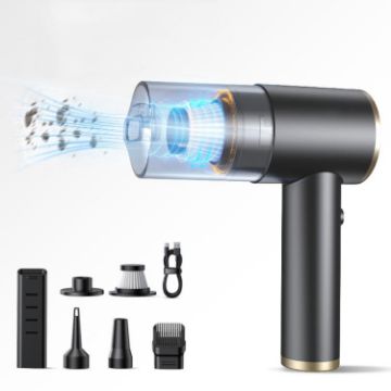 Cordless Black Car Vacuum Cleaner: Suction & Blow Multi-Function - 1