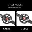 ENLEE M18 Gold Aluminum Bicycle Crank Cover Screws - 8
