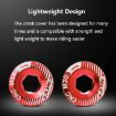 ENLEE M20 Blue Aluminum Bicycle Crank Cover Screws - 4