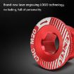 ENLEE M20 Blue Aluminum Bicycle Crank Cover Screws - 6