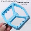RACEWORK RK579 Cyan Bicycle Wide Anti-slip Nylon Bearing Pedal Pair - 6