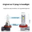 2pcs 9006 Mini Direct Plug Car LED Headlight Bulbs - White Light - 6