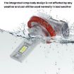 2pcs Mini 9012 LED Headlight Bulbs - Direct Plug, White Light - 9