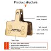 ZTTO MJ-01B Mountain Bike Brake Pads, 2 Pairs, Full Metal Copper Base - 4