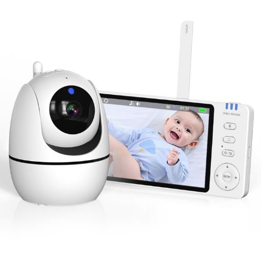 5" 1080P HD Baby Monitor Camera EU Plug - Baby Watcher - 1