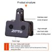 ZTTO MS-02B Semi-Metallic Resin Bike Disc Brake Pads, 2 Pairs - 4