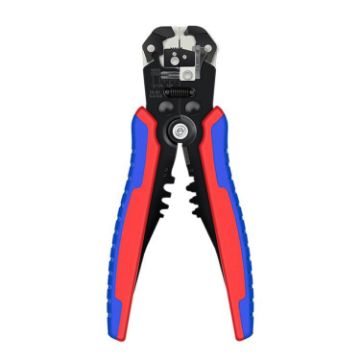 D2 Automatic Crimping & Stripping Pliers - Electrician Wire Tools (Red/Blue) - 1