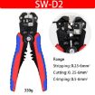 D2 Automatic Crimping & Stripping Pliers - Electrician Wire Tools (Red/Blue) - 4