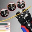 D2 Automatic Crimping & Stripping Pliers - Electrician Wire Tools (Red/Blue) - 7