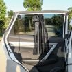 Suction Cup Car Side Window Sunshade Mesh Curtains (Black) - 1 Pair - 2