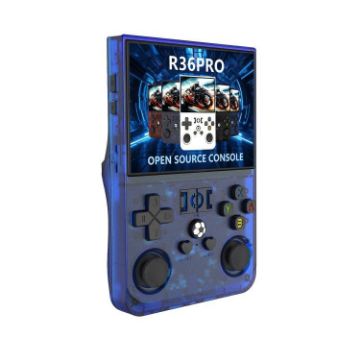 Portable 128G GBA/FC Arcade Handheld Console - Transparent Blue - 1