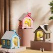 Portable 500ML Snow House Humidifier USB Snowman Light, Rechargeable Blue - 2