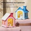 500ML Mini Snow House Humidifier USB Snowman Light, Rechargeable Brown - 4