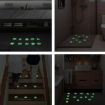 12pcs PEVA Glow-in-the-Dark Anti-Slip Stickers for Bathroom & Stairs - 5