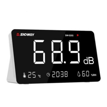 SNDWAY SW-525S Desktop Noise, Temperature & Humidity Meter, Decibel Monitor - 1