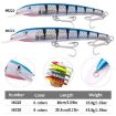 HENGJIA MI226 19cm 44g Deep Diving Mino Fishing Lure, Color No.1 - 5