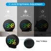 EDUP EH-8816 Digital Alarm Clock, Night Light, Dual Power, Black Case - 4