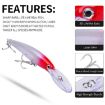 PROBEROS DW627 Large Minnow Lure, Style E, 22.5cm/75g Bionic Bait - 7