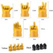 4pcs Car Gesture Valve Tire Caps - Black OK Decorative Rubber Set - 2