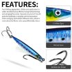 PROBEROS LF151 45G Sinking Lure 3D Sea Fishing Mackerel Hook - 7