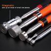 Telescopic Magnetic Picker Rod 16LB - Auto Repair Tool, Two-Color Knurling - 7
