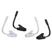 Portable White Book Clip Lamp - Eye Protector for Dorm & Bedroom - 3
