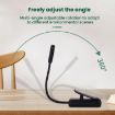 Portable White Book Clip Lamp - Eye Protector for Dorm & Bedroom - 7