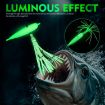 100G PROBEROS LF159 Luminous Squid Hook Bionic Bait Iron Plate - 9