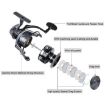 PROBEROS ME5000 LUYA Spinning Reel CNC Metal Arm Long Casting Fishing - 5