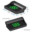 W1 Car HUD Head-up Display GPS Speedometer MPH (Green) - 3