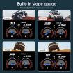 P24 Car HUD Head-up Display OBD+GPS Speedometer Slope Meter - 6