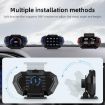 P24 Car HUD Head-up Display OBD+GPS Speedometer Slope Meter - 8