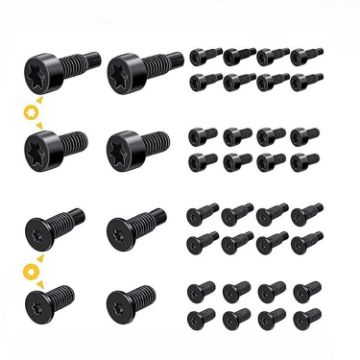 40pcs T6 T15 Security Torx Screws for Ring Doorbell & Camera (Black) - 1