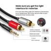 VEGGIEG 3.5mm to 2RCA Audio Cable 1m for Phone & Computer Speaker - 4