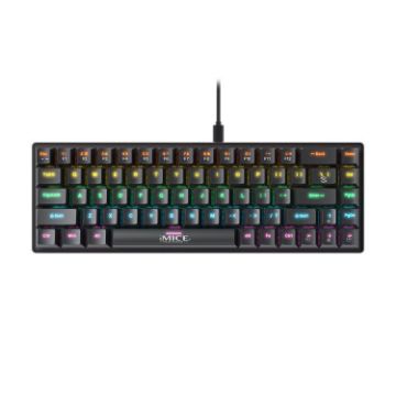 iMICE GK-690 Black Type-C Wired Mechanical Keyboard - 1