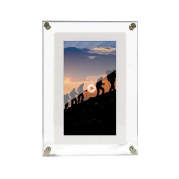 10.1" Acrylic Digital Photo Frame Video Music Player Album (UK Plug) - 1