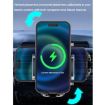 15W Wireless Charging Car Phone Holder - White + Car Charger Head - 5