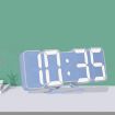 RGB 3D Digital Clock: Voice Control, Adjustable Brightness, Temp Display - 1