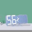 RGB 3D Digital Clock: Voice Control, Adjustable Brightness, Temp Display - 1